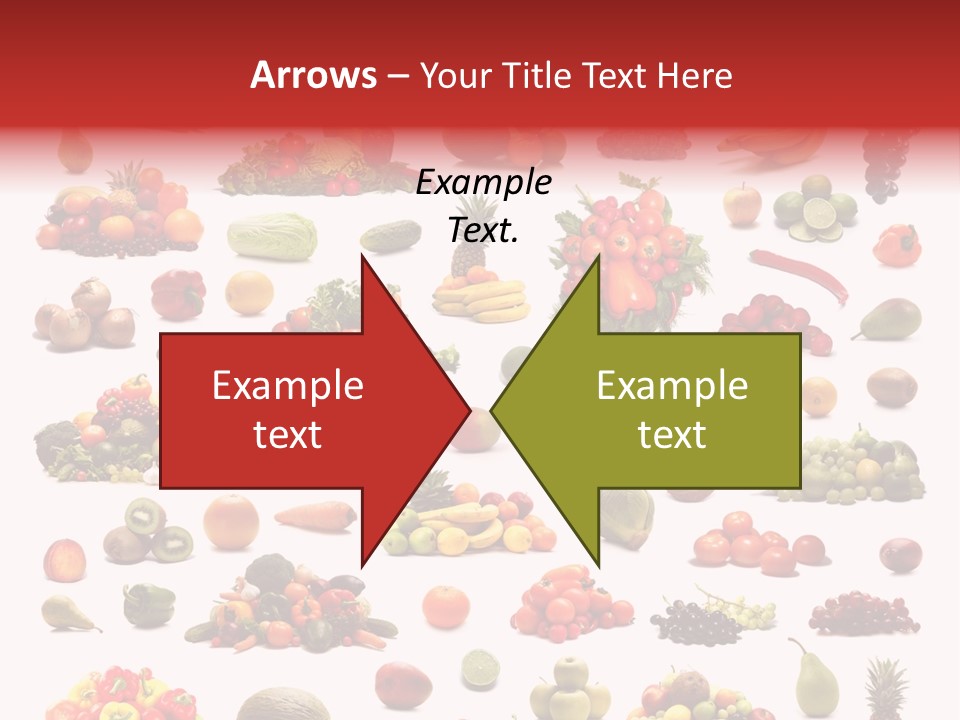 Fruit Banana Pear PowerPoint Template