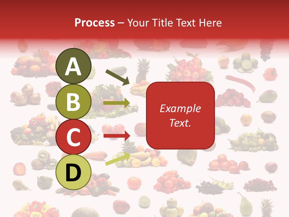 Fruit Banana Pear PowerPoint Template