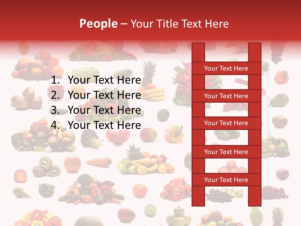 Fruit Banana Pear PowerPoint Template