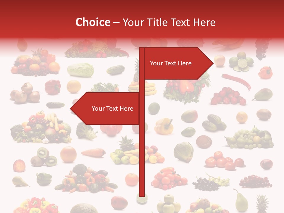 Fruit Banana Pear PowerPoint Template