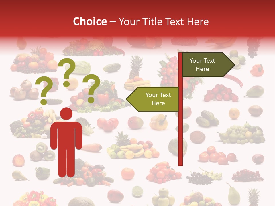 Fruit Banana Pear PowerPoint Template