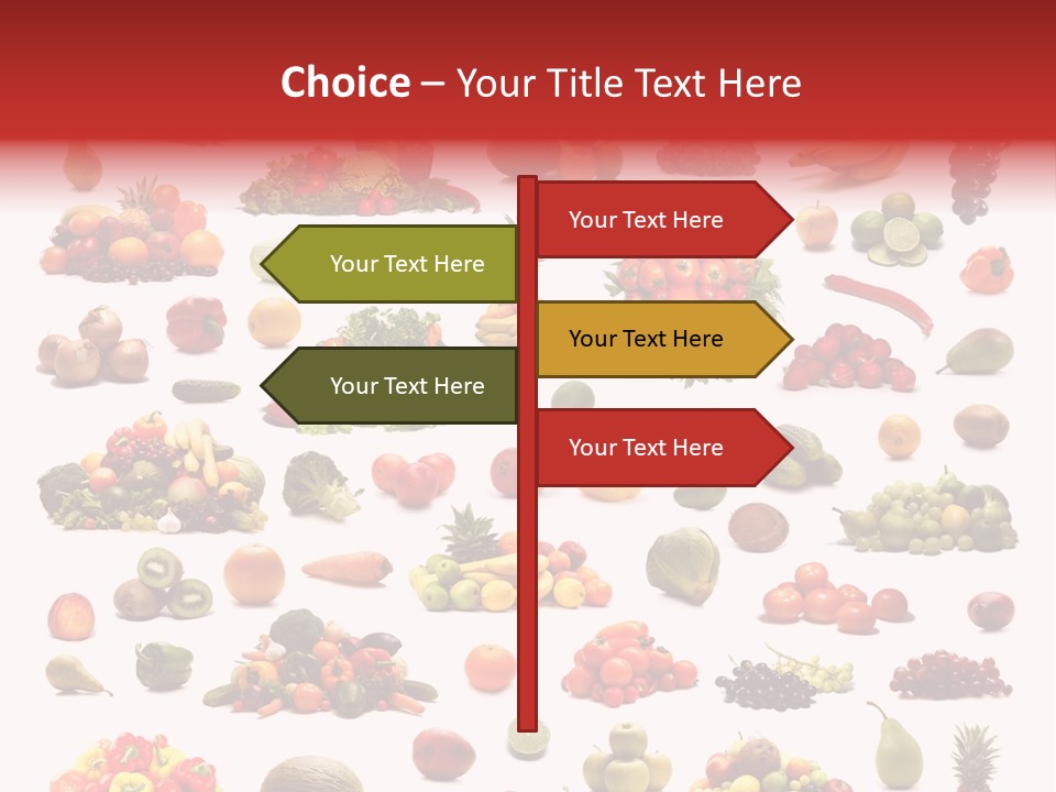 Fruit Banana Pear PowerPoint Template