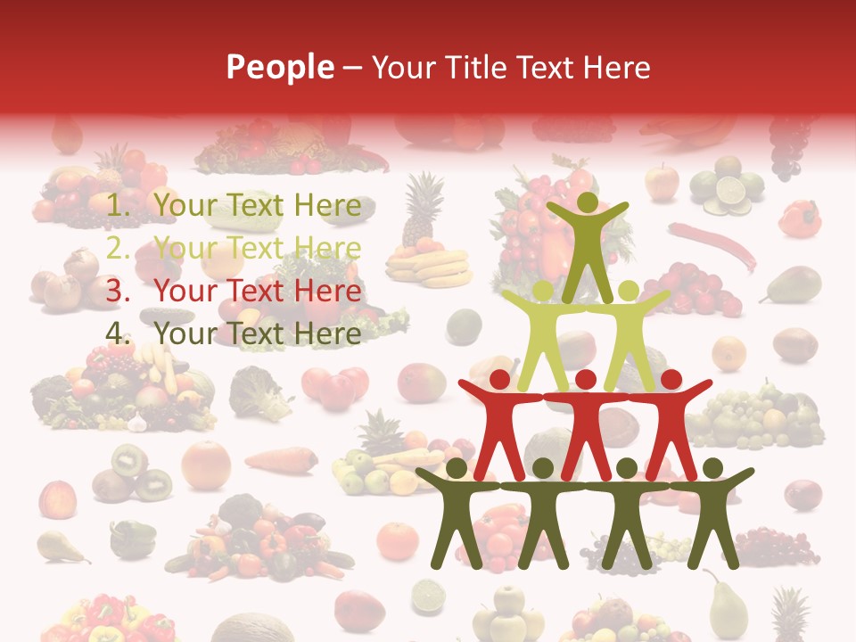 Fruit Banana Pear PowerPoint Template