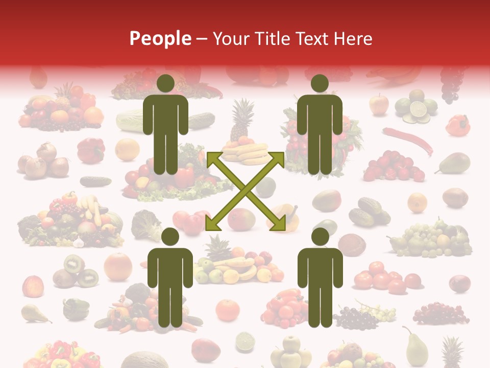 Fruit Banana Pear PowerPoint Template