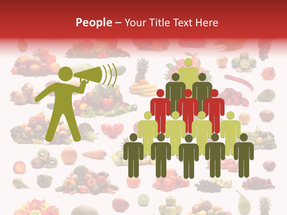 Fruit Banana Pear PowerPoint Template