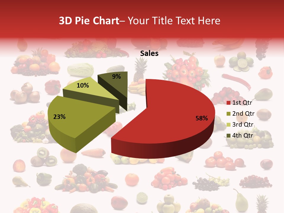 Fruit Banana Pear PowerPoint Template