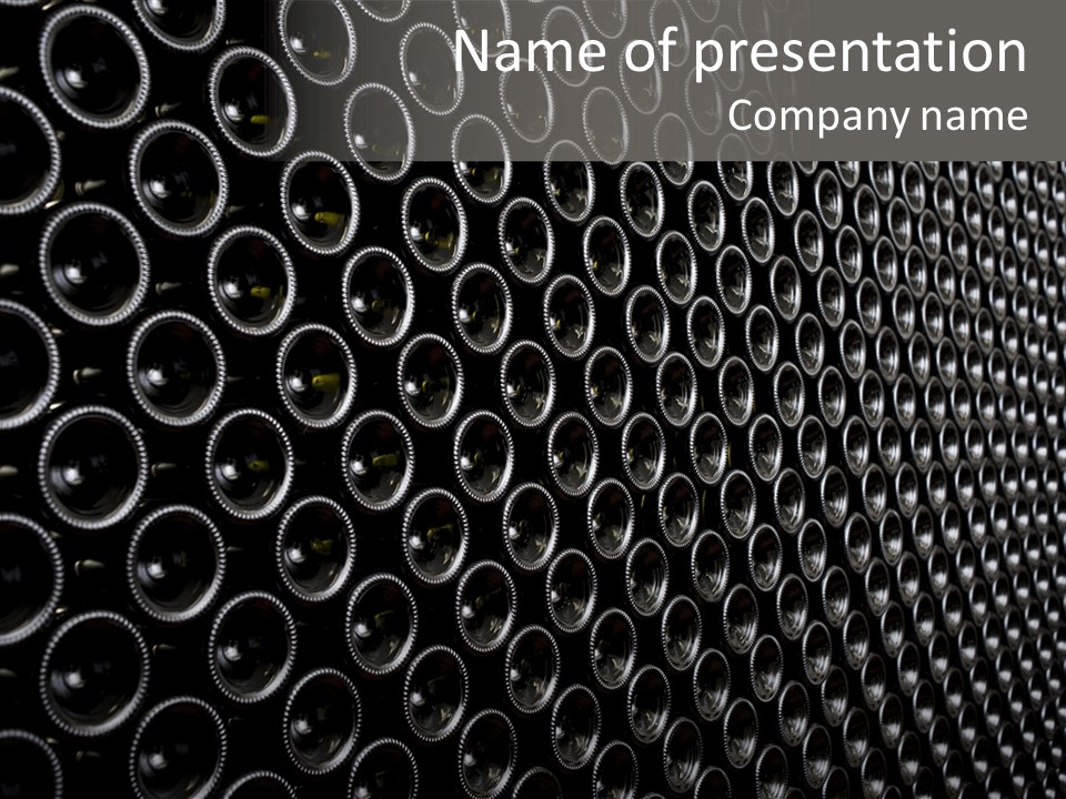 Bar Winery Bottle PowerPoint Template