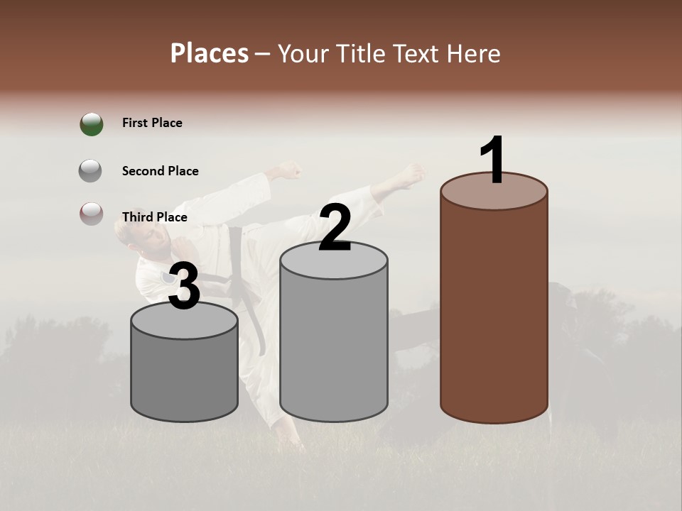 Practice Kick Fight PowerPoint Template