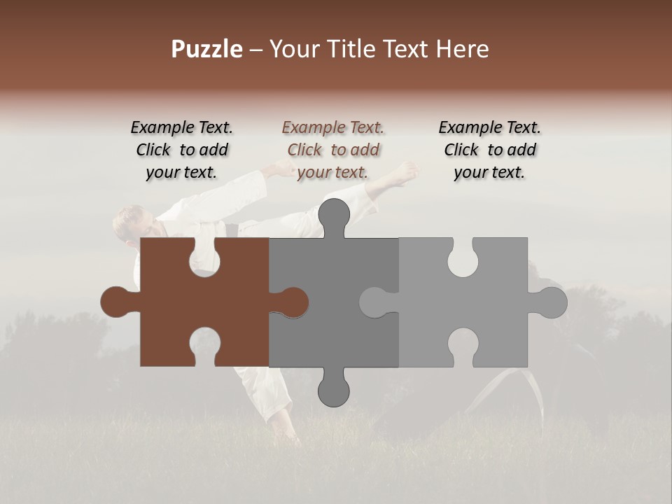 Practice Kick Fight PowerPoint Template