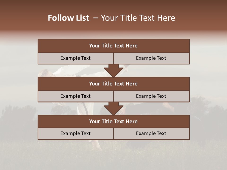 Practice Kick Fight PowerPoint Template