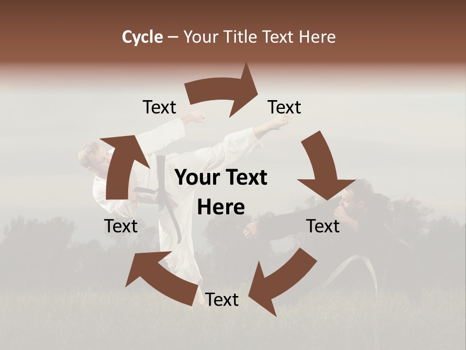 Practice Kick Fight PowerPoint Template