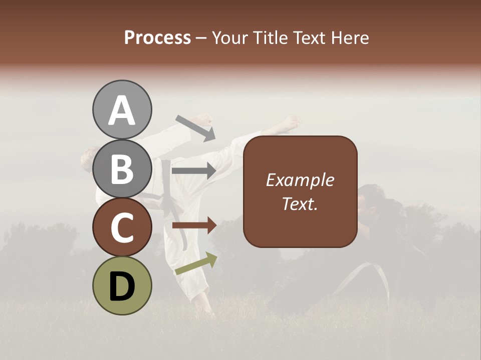 Practice Kick Fight PowerPoint Template
