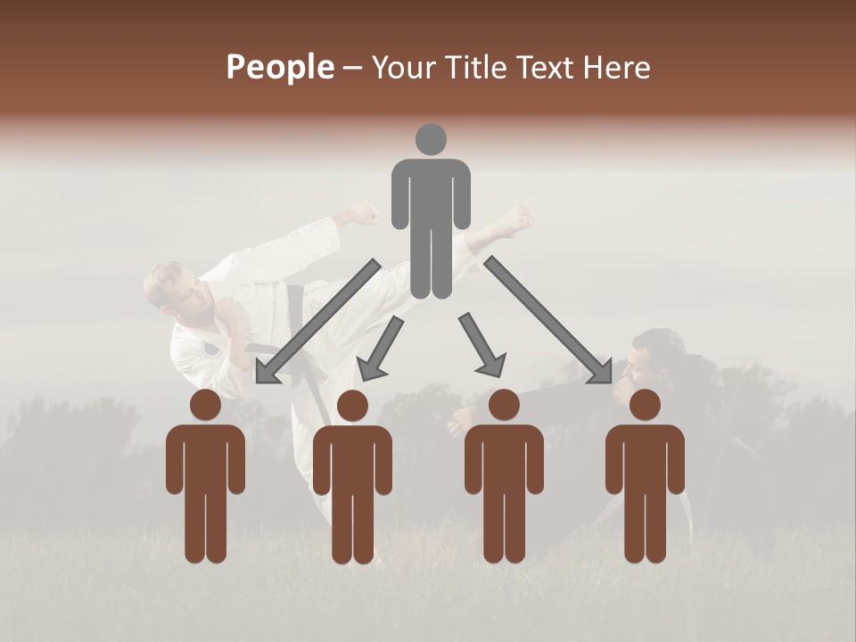 Practice Kick Fight PowerPoint Template