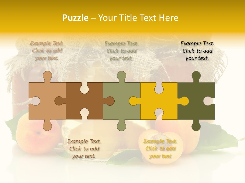 Season White Fruit PowerPoint Template