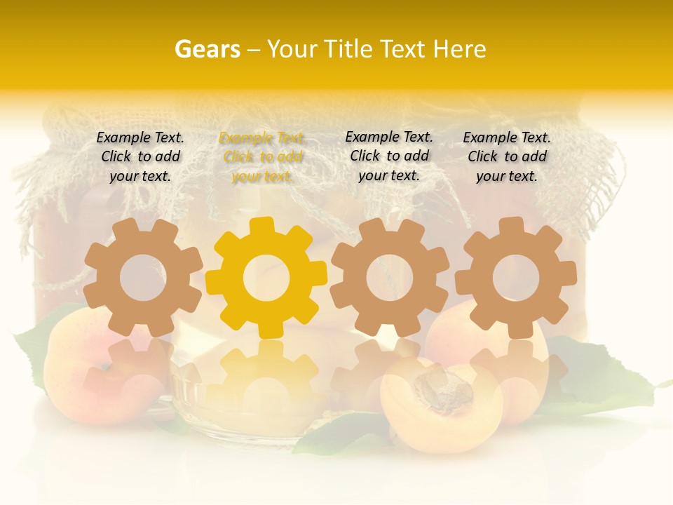 Season White Fruit PowerPoint Template