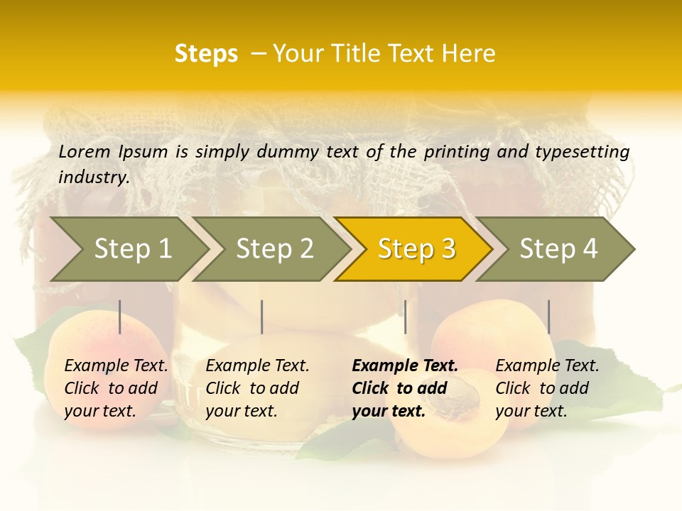 Season White Fruit PowerPoint Template