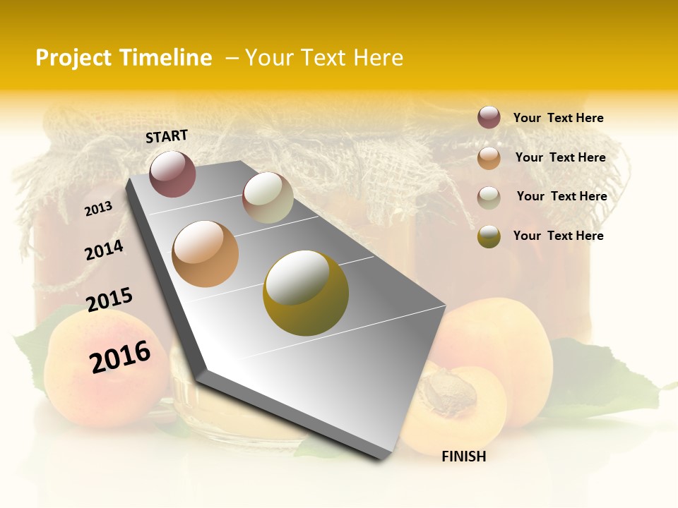 Season White Fruit PowerPoint Template