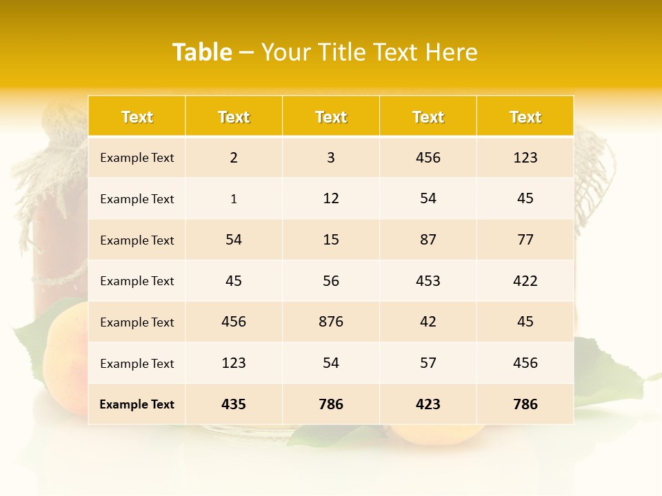 Season White Fruit PowerPoint Template