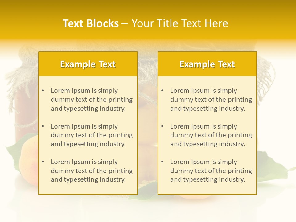Season White Fruit PowerPoint Template