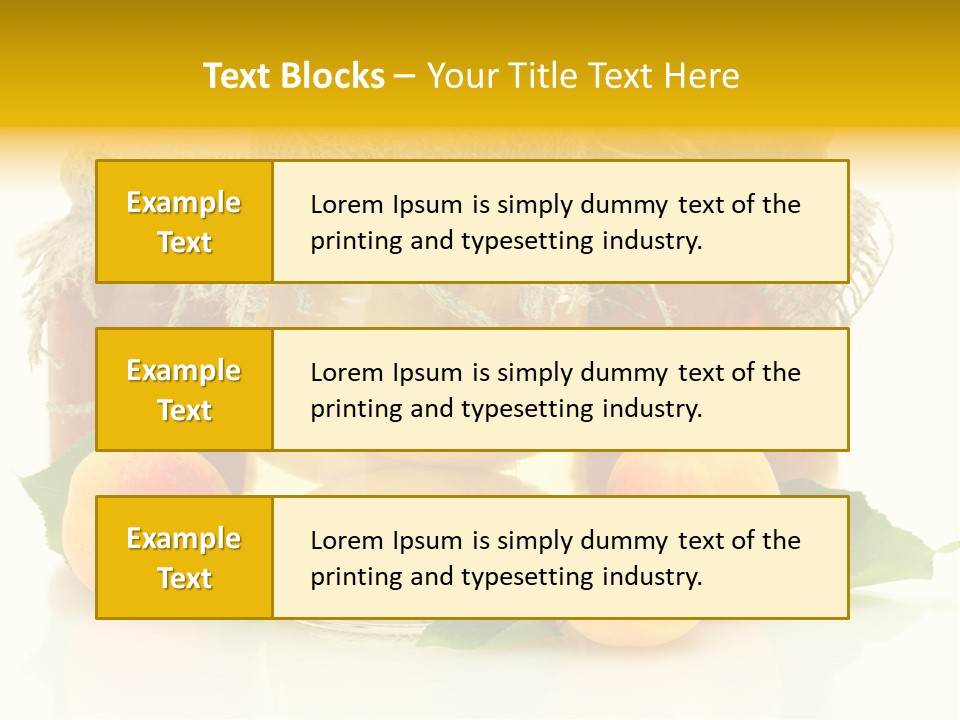 Season White Fruit PowerPoint Template