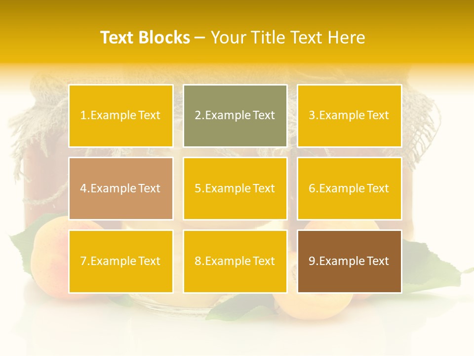 Season White Fruit PowerPoint Template