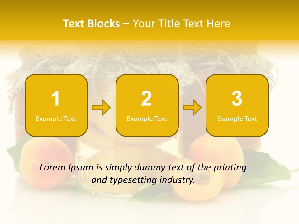 Season White Fruit PowerPoint Template