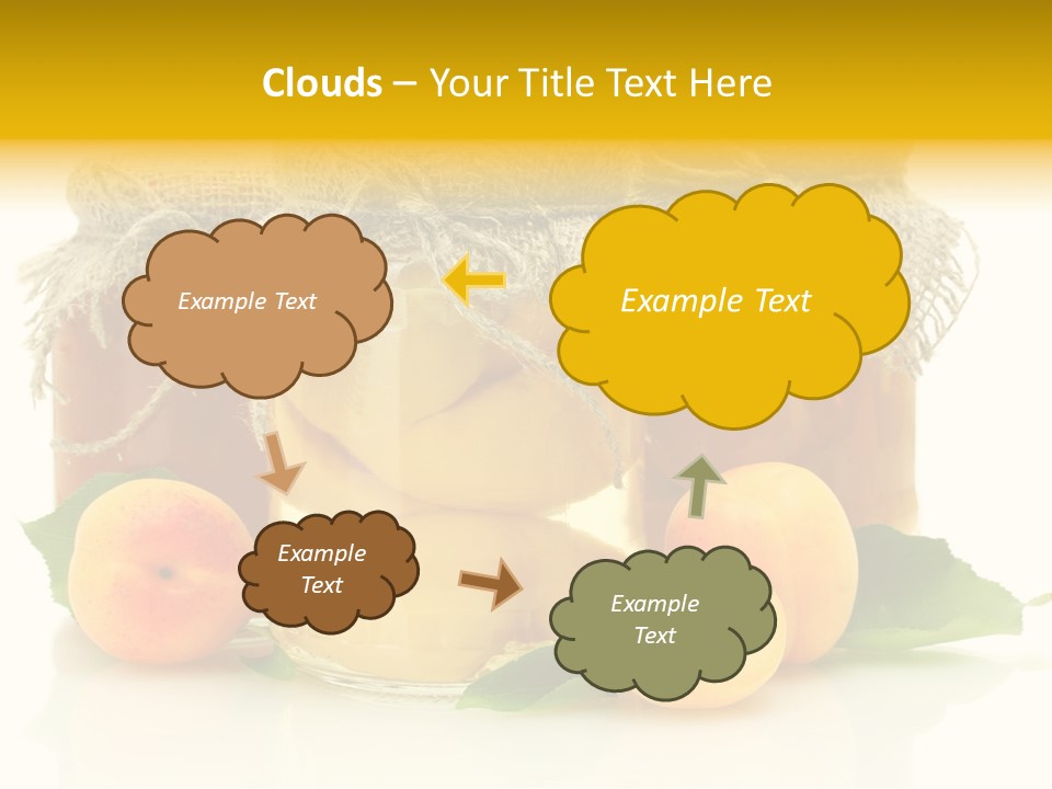 Season White Fruit PowerPoint Template