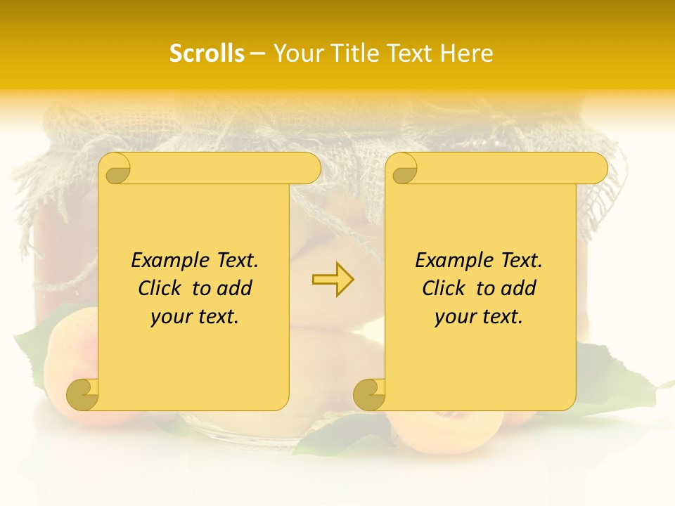 Season White Fruit PowerPoint Template