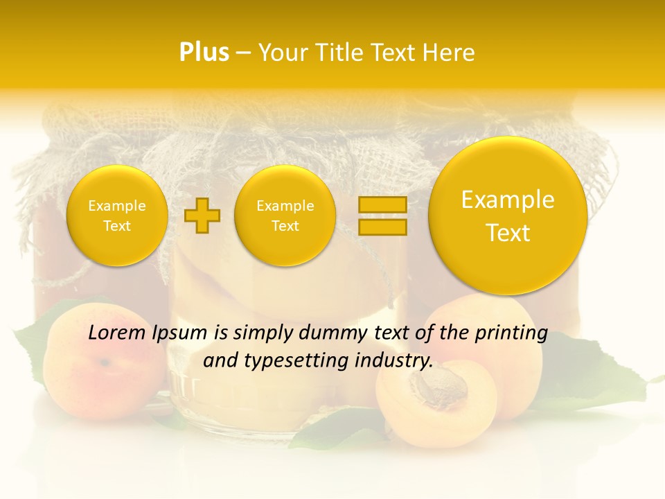 Season White Fruit PowerPoint Template