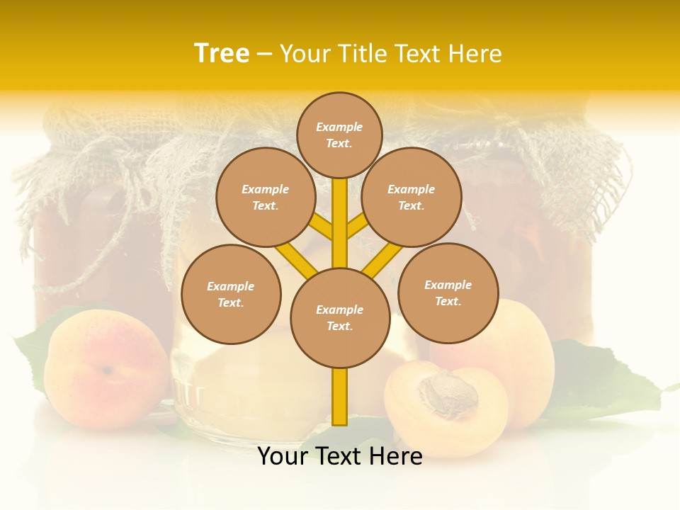 Season White Fruit PowerPoint Template