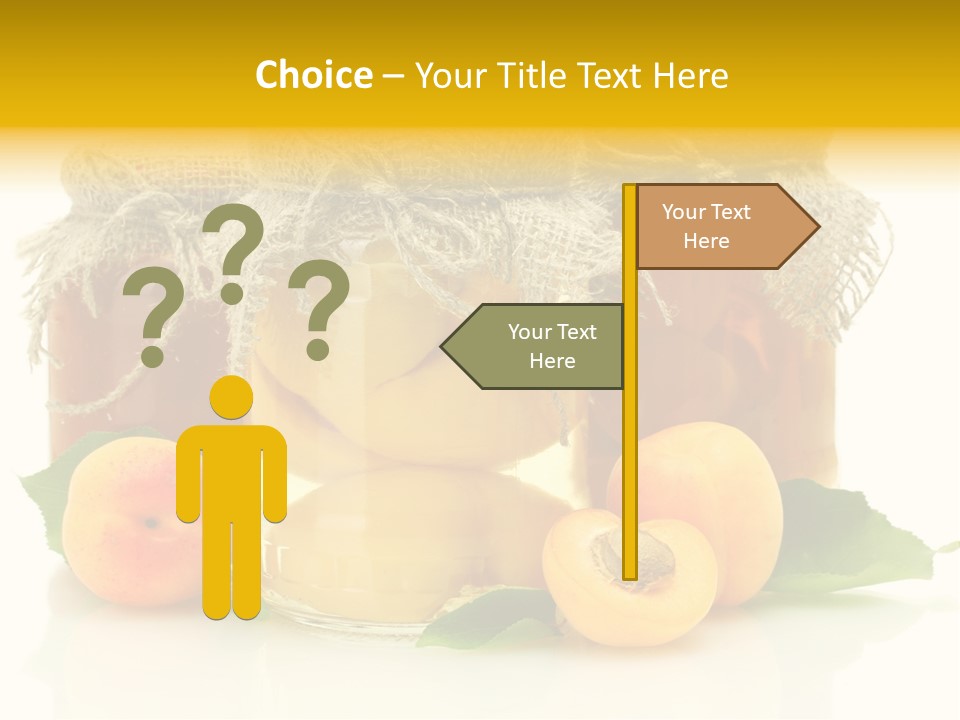 Season White Fruit PowerPoint Template