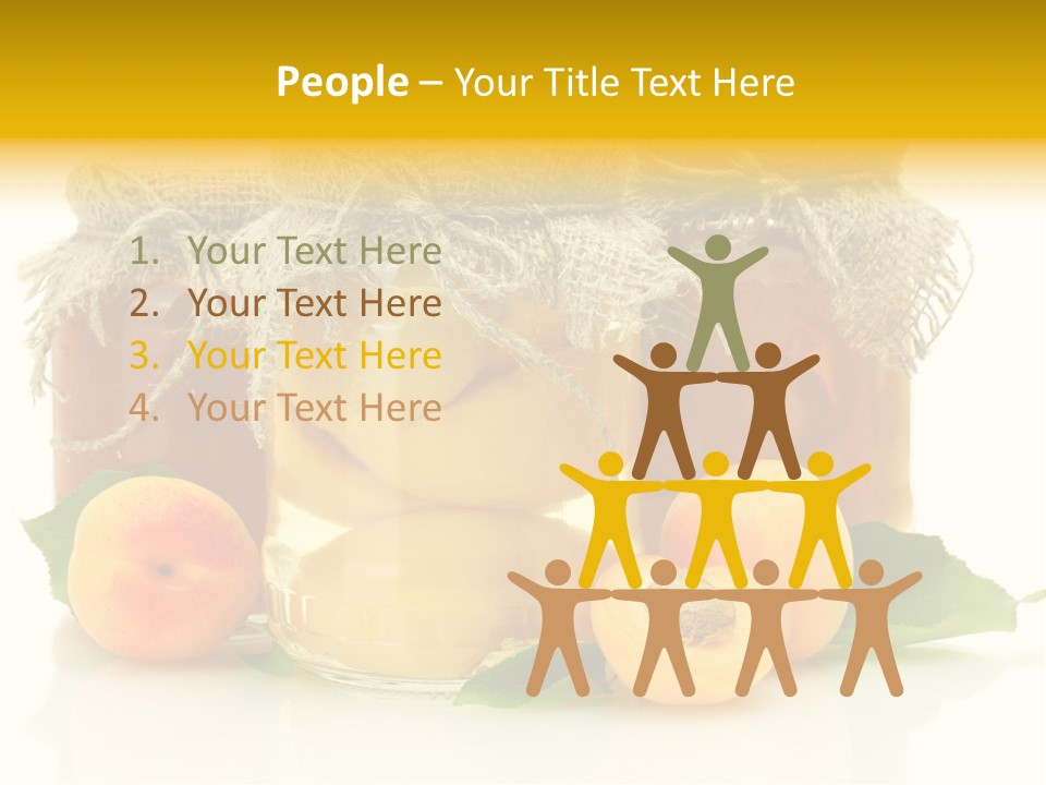 Season White Fruit PowerPoint Template