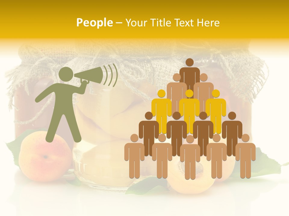 Season White Fruit PowerPoint Template