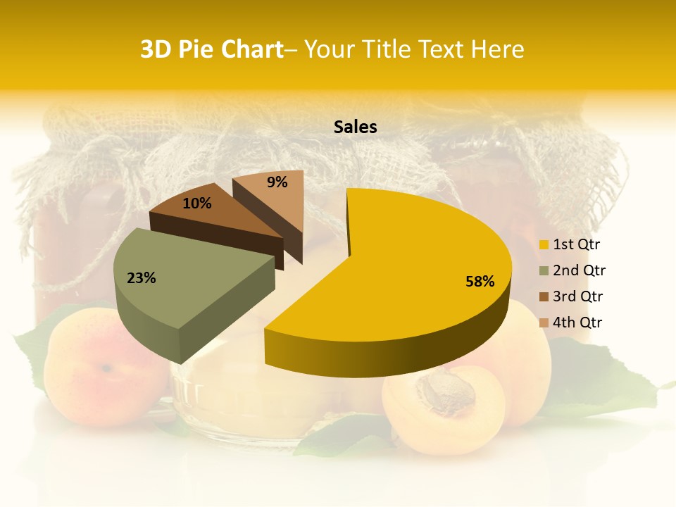 Season White Fruit PowerPoint Template