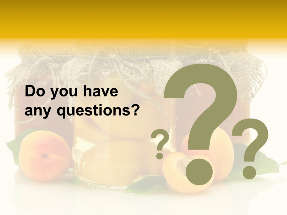 Season White Fruit PowerPoint Template