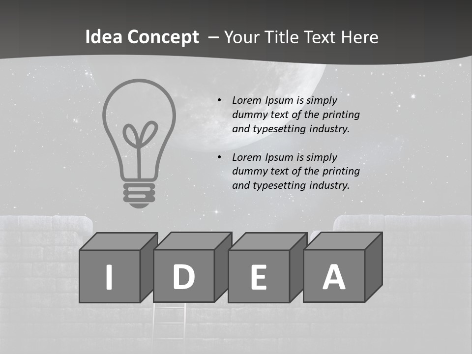 Creativity Night Vision PowerPoint Template