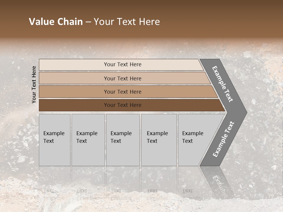 Blue Coal Mineral PowerPoint Template