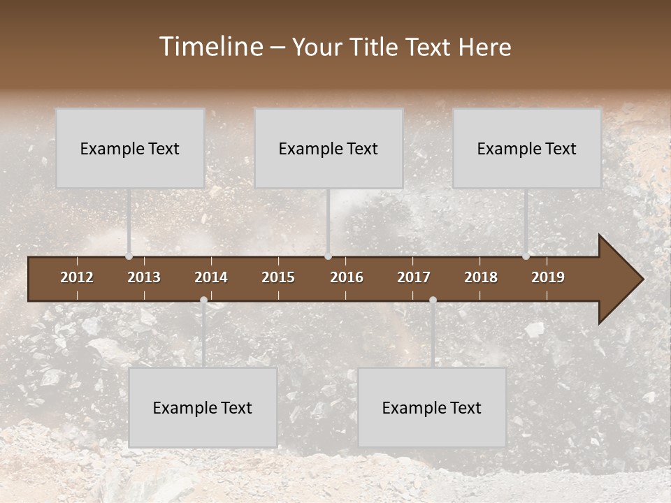 Blue Coal Mineral PowerPoint Template