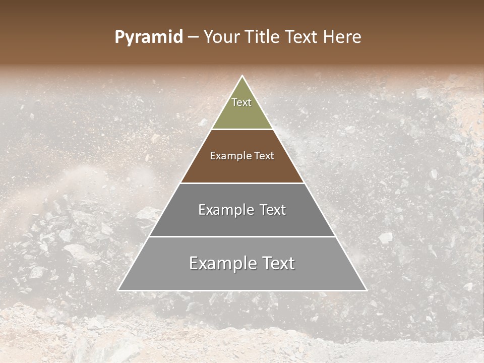 Blue Coal Mineral PowerPoint Template