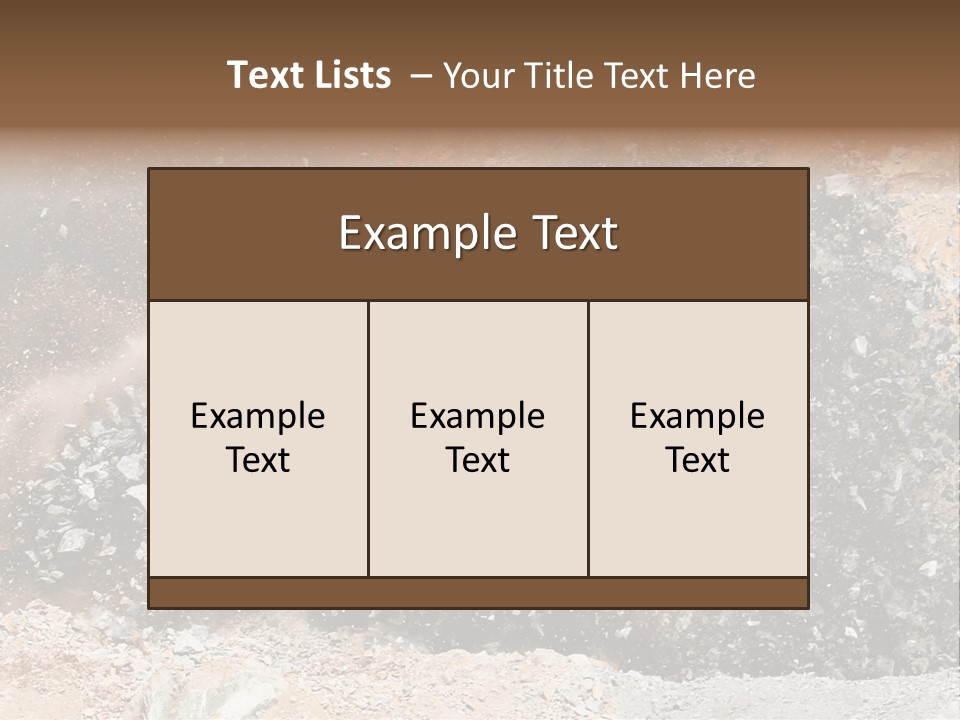 Blue Coal Mineral PowerPoint Template