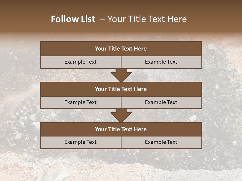 Blue Coal Mineral PowerPoint Template