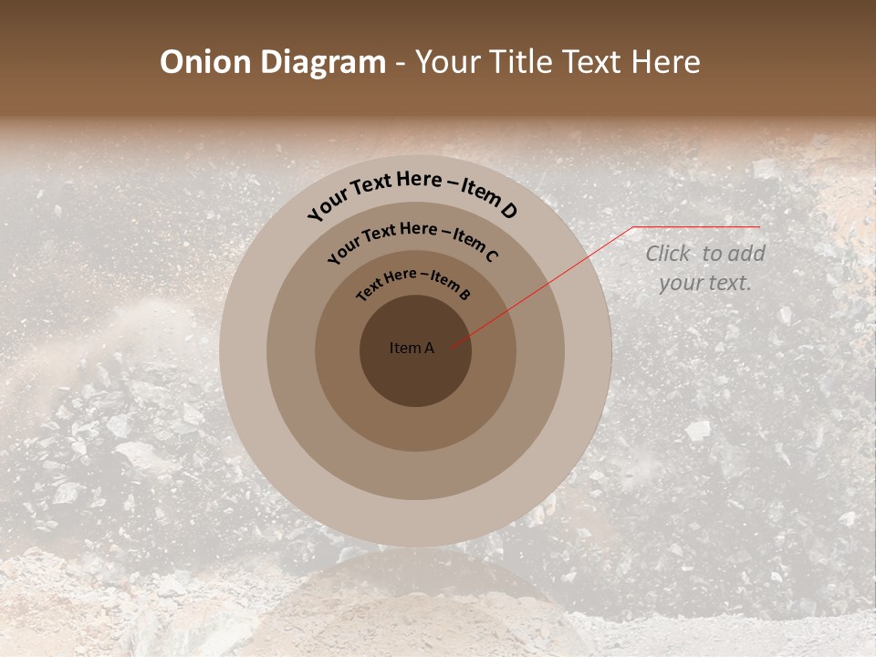 Blue Coal Mineral PowerPoint Template