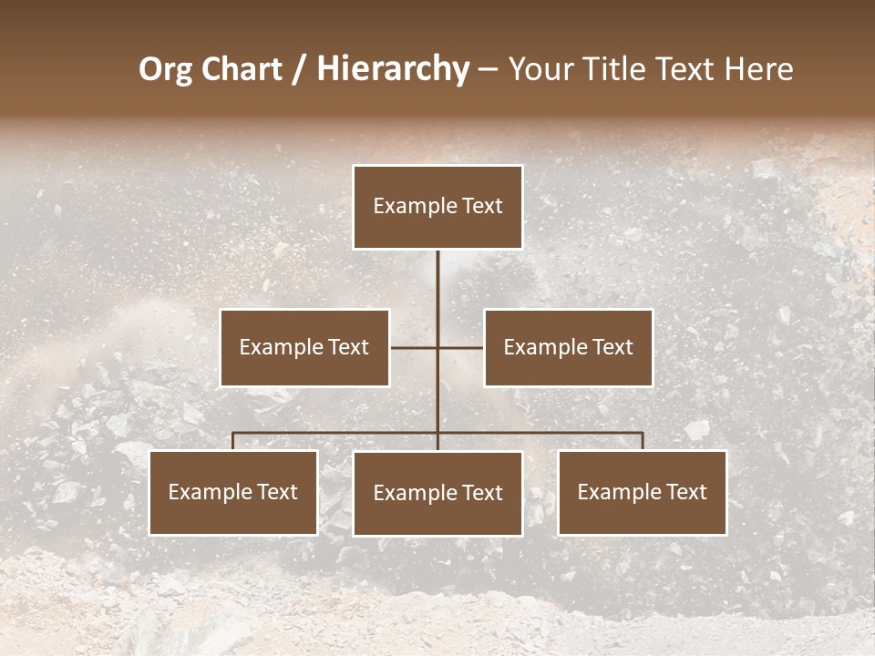 Blue Coal Mineral PowerPoint Template