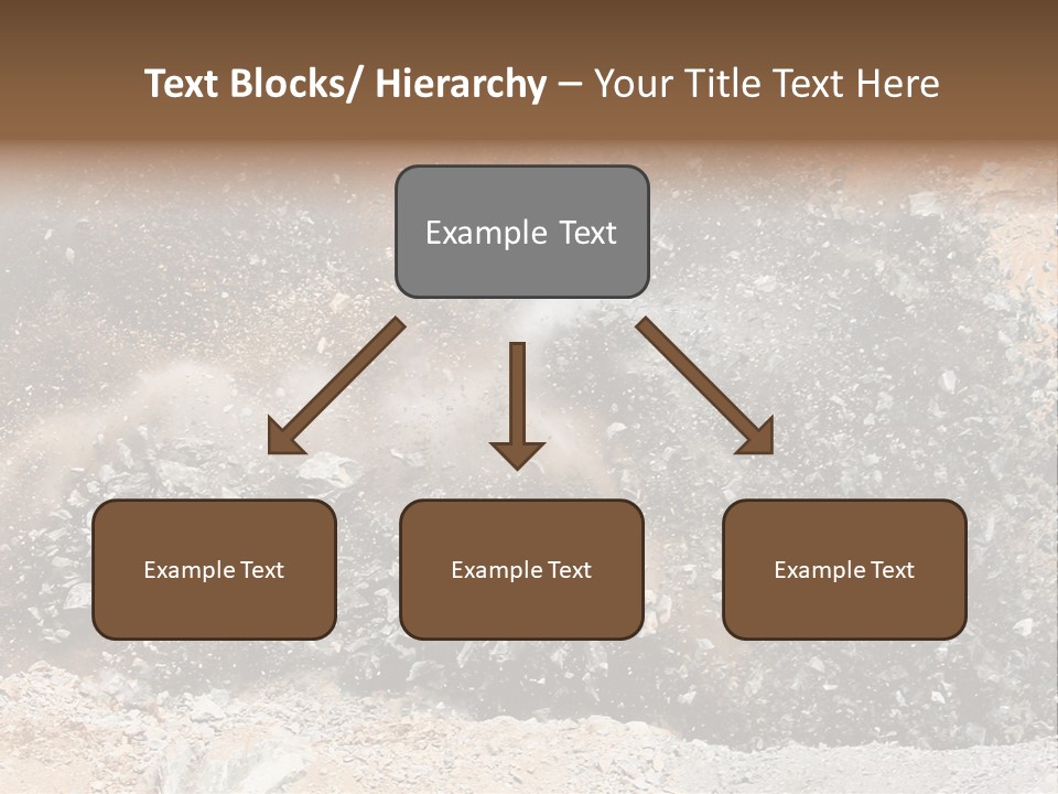 Blue Coal Mineral PowerPoint Template