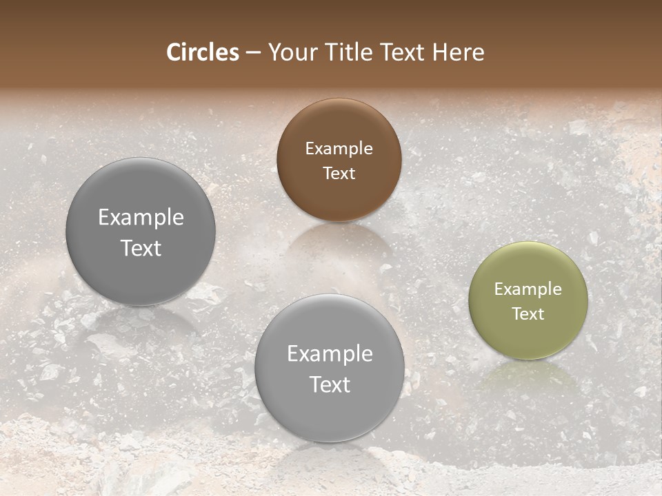 Blue Coal Mineral PowerPoint Template