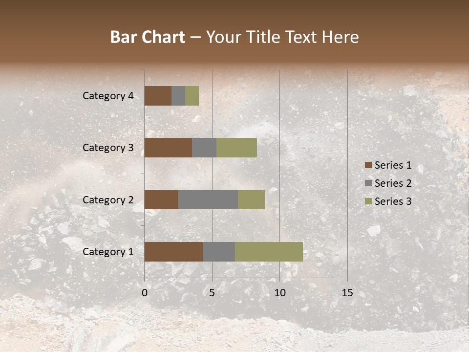 Blue Coal Mineral PowerPoint Template