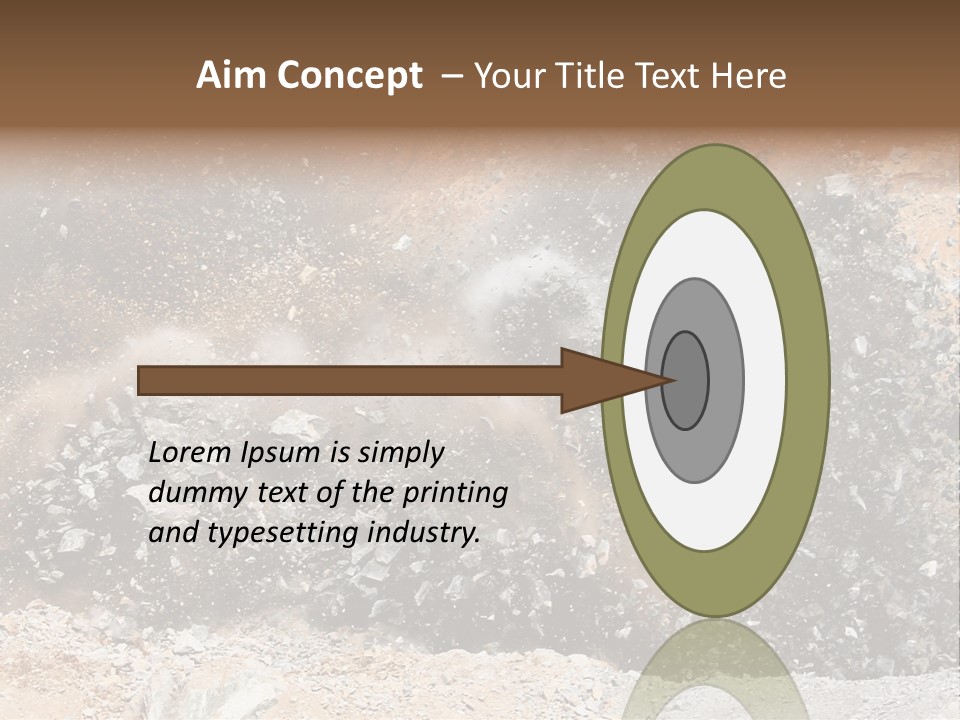 Blue Coal Mineral PowerPoint Template