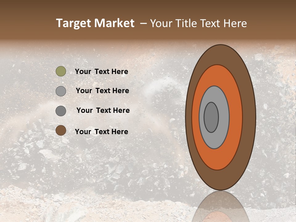 Blue Coal Mineral PowerPoint Template