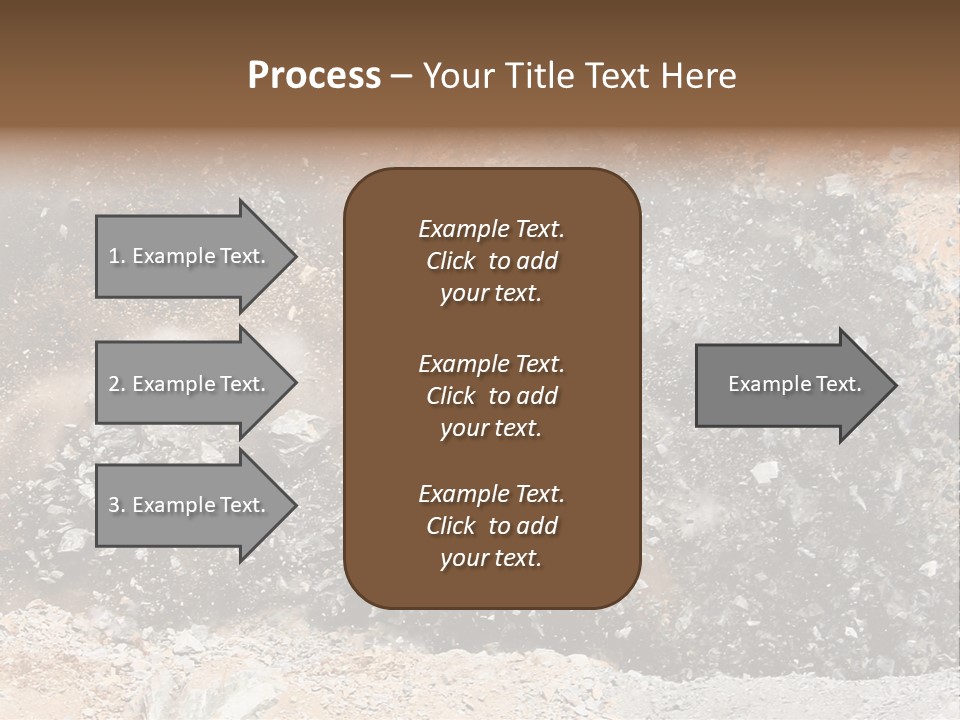 Blue Coal Mineral PowerPoint Template