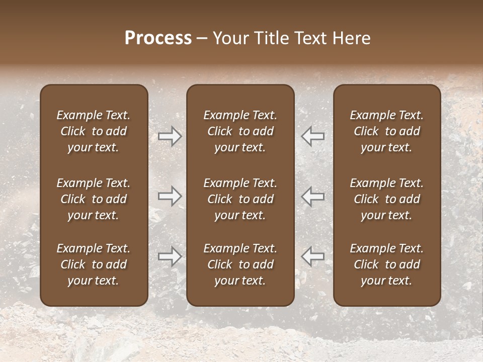 Blue Coal Mineral PowerPoint Template